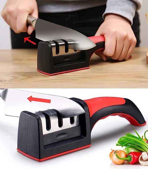 3-in-1 Knife Sharpener With Fruit And Meat