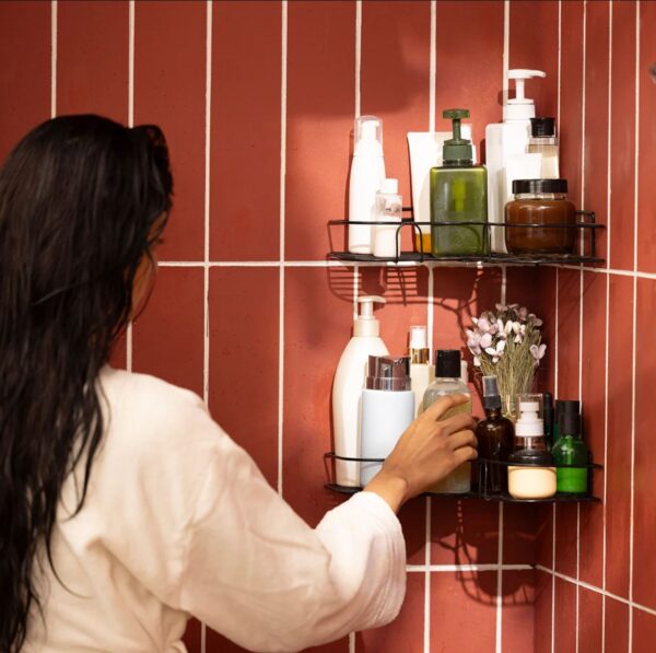 Premium Export Quality Powder Coated Corner Shelf (1 piece)