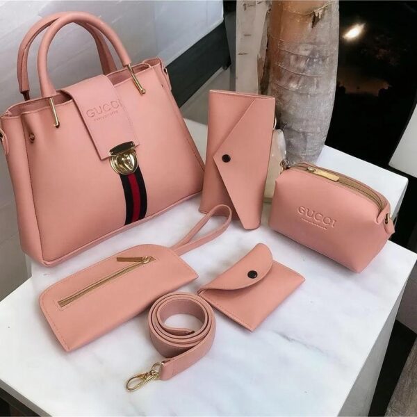 5 Pieces Ladies Handbag Set