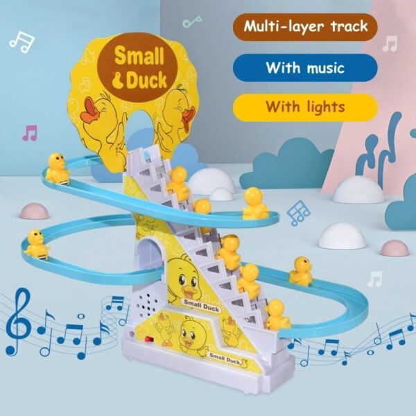 Duck Slide Toy Set, Funny Automatic Stair