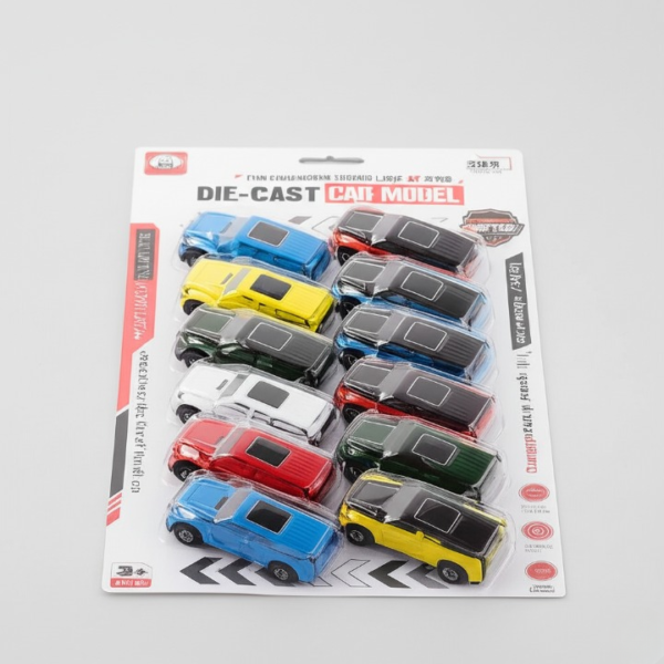 Die-Cast Metal Toy Cars Set – Pack of 12